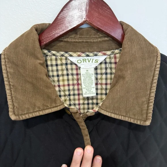 Orvis Womens Barn Jacket Equestrian Chore Coat Flannel Lined Thinsulate Medium - Picture 6 of 15